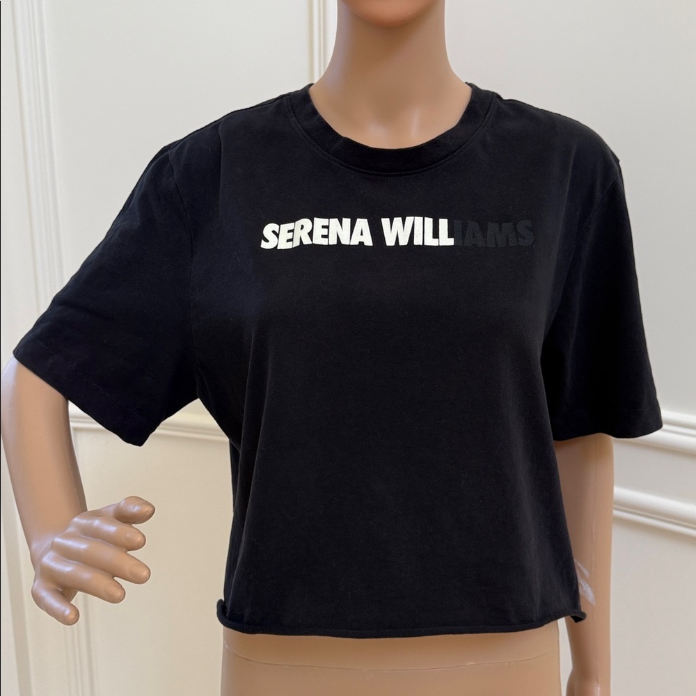 Nike Black Tee with Serena Williams Print